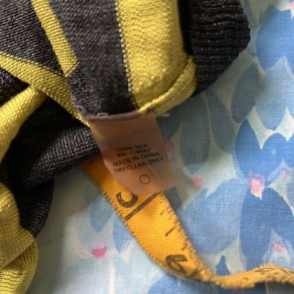 Jason Wu Striped Silk Top - L - Picture 2 of 9